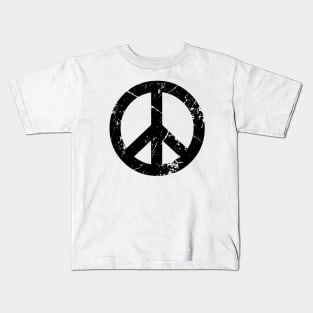 Peace Grunge (white shirt) Kids T-Shirt